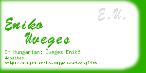eniko uveges business card
